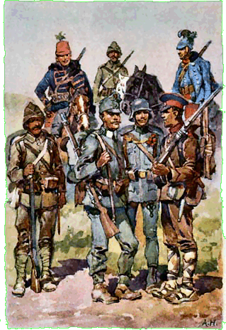 Troops of the central powers