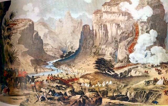 Charles Napier storms the rock of Magdala against the Ethiopian Emperor Theodorus in 1868