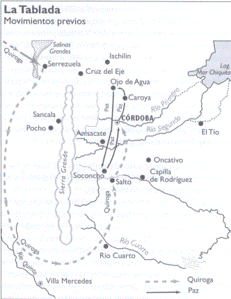 The march to La Tablada 1829