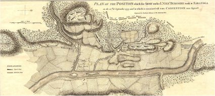 Saratoga - contemporary map