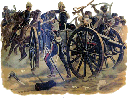 tribesmen ambush an artillery column