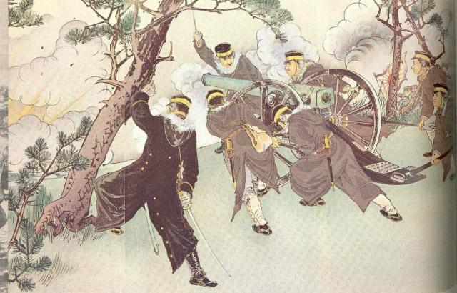 Japanese artillery in action 1904-5