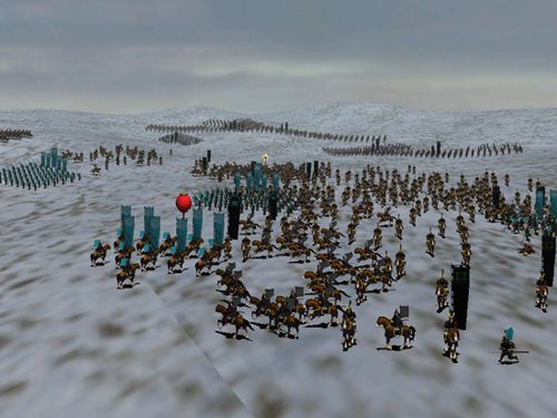 Samurai battle in Winter