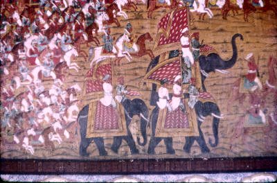 elephants lead cavalry attack
