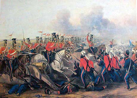 lancers attack a Sikh square