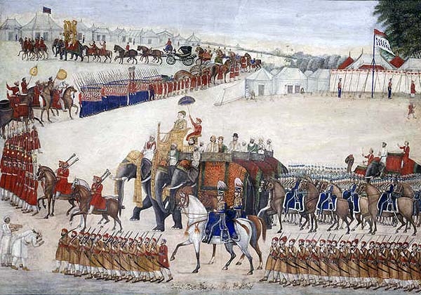 Raj procession around 1845