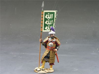 Moslem standard bearer of the Crusades