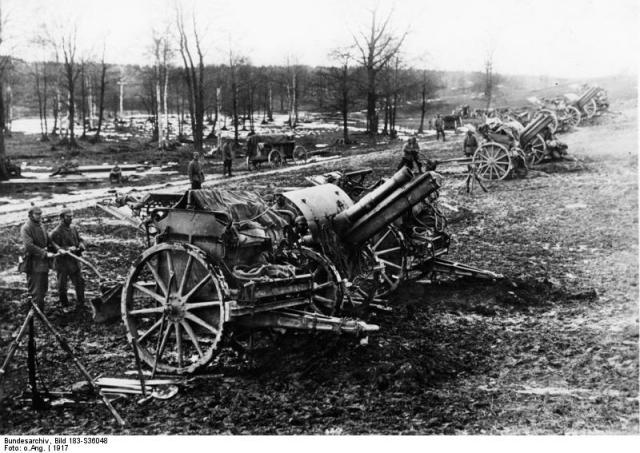 15cm howitzers at Arras