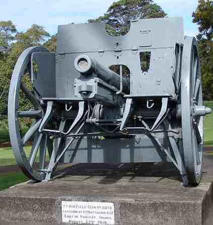 the archetypal 77mm Krupp field gun of 1914