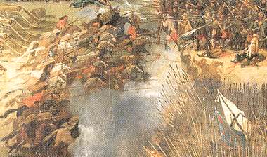Polish cavalry routs the Swedes at Kircholm 1605