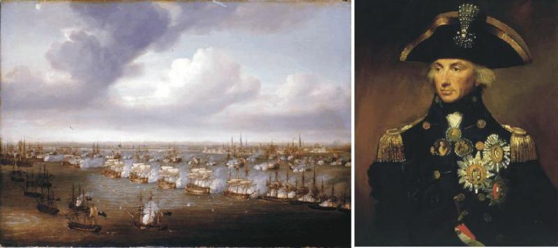 Nelson batters the Danish fleet in Copenhagen Roads 1801