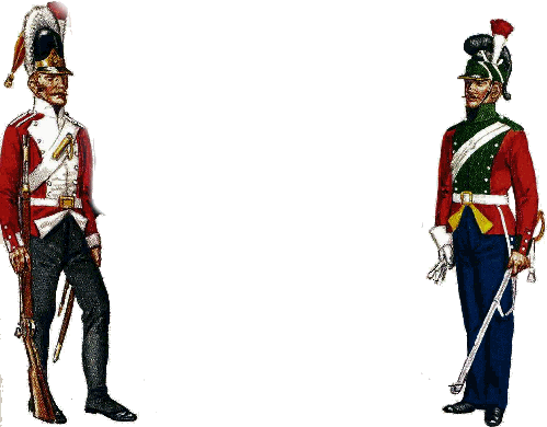 Jutland regt and Fyn dragoon 1812-15
