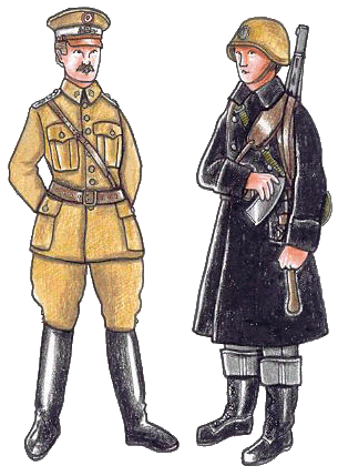 Infantry and officer 1940