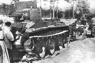 Soviet Bt5 tanks in Finland 1940