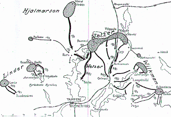 ops around Tampere March 1918