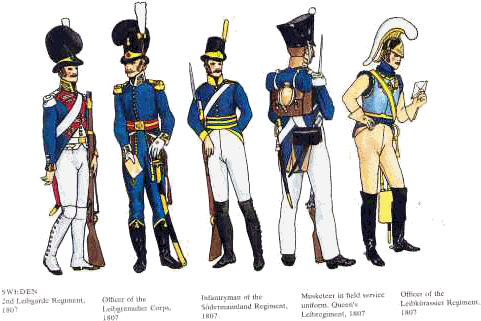 swedish troops of 1807