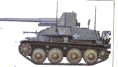 German self propelled gun, possibly the MARDER