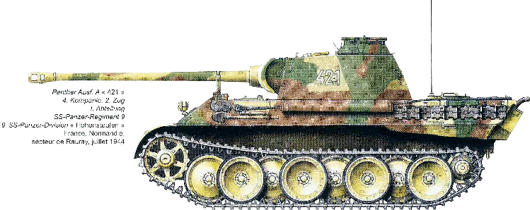 Panther tank in 1944 camo