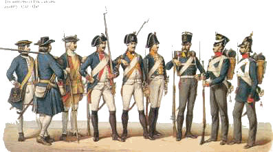 Prussian infantry 1710 - 1845