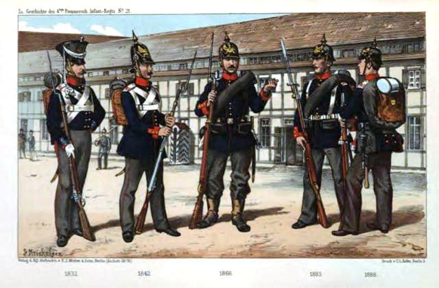 Prussian infantry through the C19