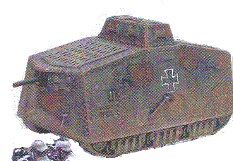 A7V tank - only about 15  were produced
