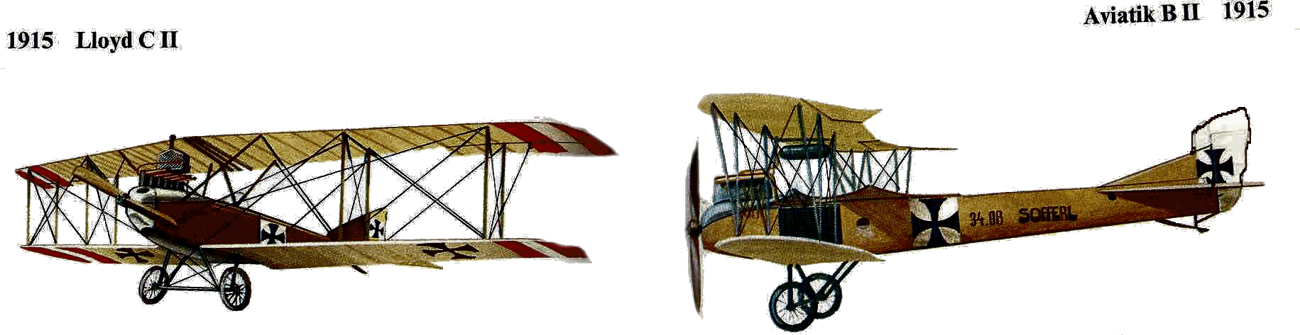 two austrian fighters of 1915