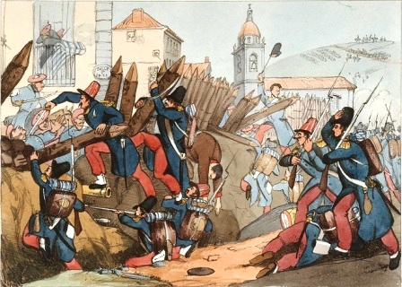 French Foreign Legion assaults a Carlist town