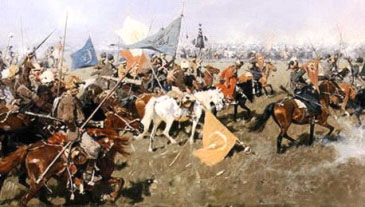 The Cossack alliies of the Swedes provided much needed cavalry