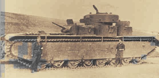 a massive Soviet landcruiser tank of the early war