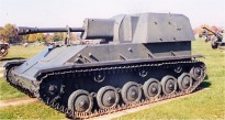 the soviet KV2 heavy tank was a real monster but mounted a howitzer in place of an AT gun