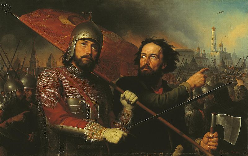 Minin evicts the Poles from the Kremlin 1611