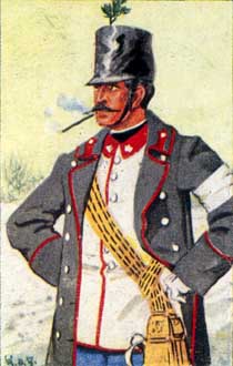 Austrian infantry officer 1866