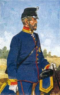 Saxon general on the Austrian side