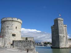 The Huguenot stronghold of La Rochelle off the west coast