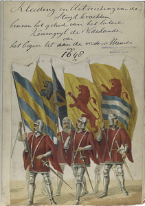 whimsical group of Dutch ensigns 1648