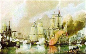 The Battle of Sole Bay off Southwold 1672