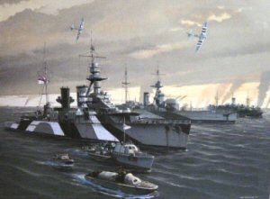 The allied fleet on D Day