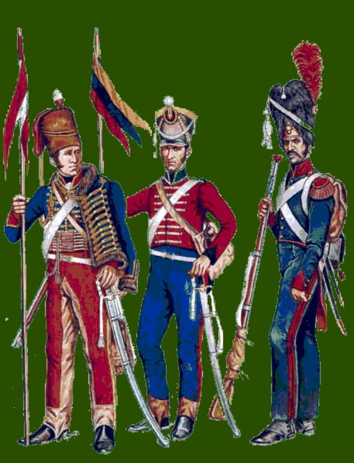 Peruvian + Colombian Grenadiers and Hussars